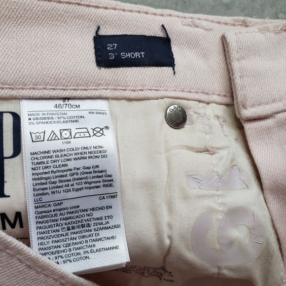 GAP Pink Denim Shorts Sz 4 - Picture 4 of 5